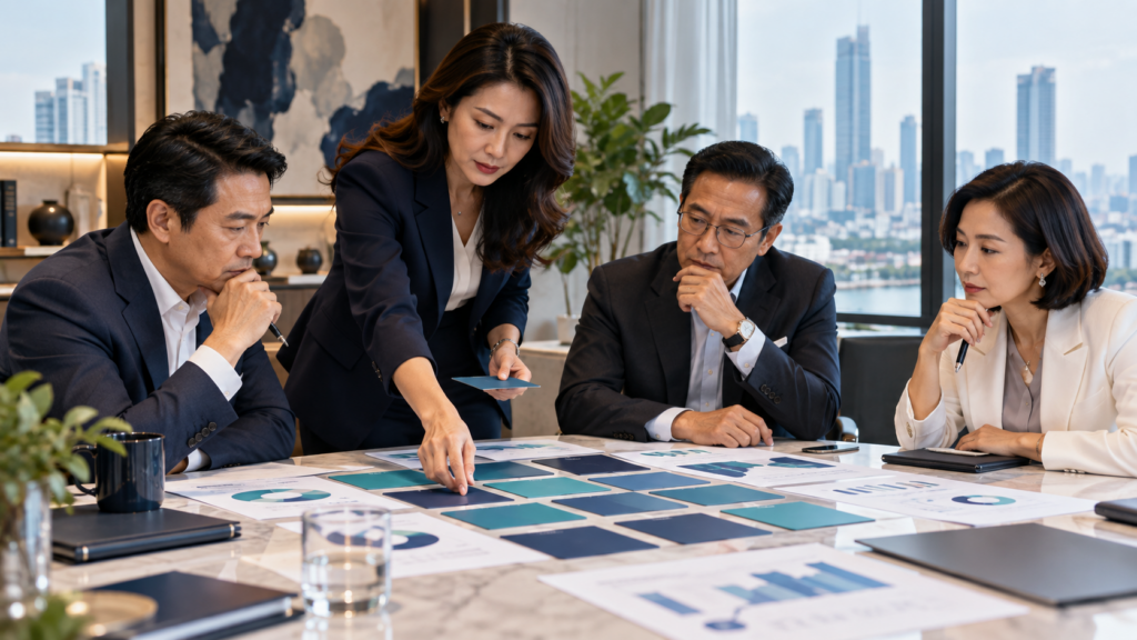 thai executives navigate a strategy simulation 5